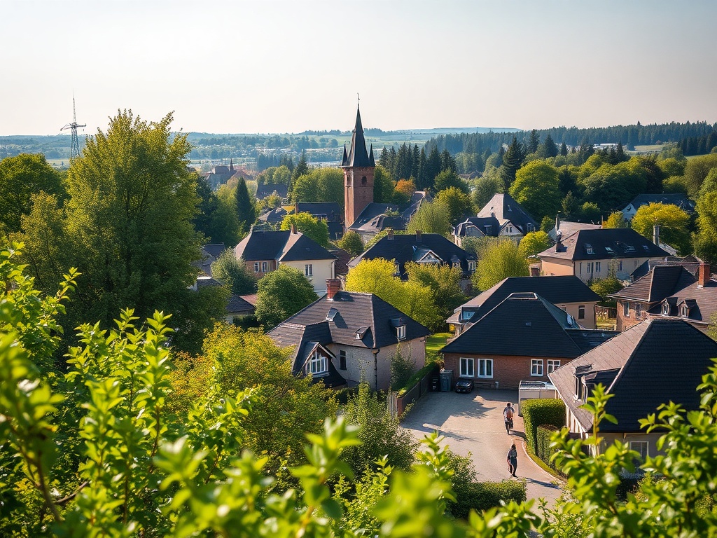 Piękne, różowe i białe kwiaty kwitnących drzew wiśni i czereśni we Włocławku na tle błękitnego nieba.